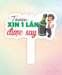 Hashtag cầm tay team xin một lần say