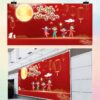 Backdrop vui hội trăng rằm