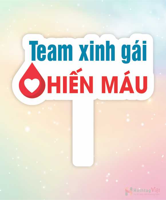 Hashtag team xinh gái hiến máu