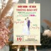 Bảng check in đám cưới Huỳnh Anh - Công Duy