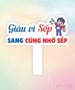 Hashtag cầm tay giàu vì sếp sang cũng vì sếp