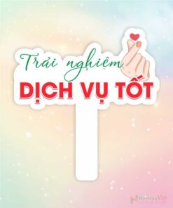 Hashtag cầm tay trải nghiệm dịch vụ tốt