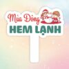 Hashtag cầm tay mùa đông hem lạnh