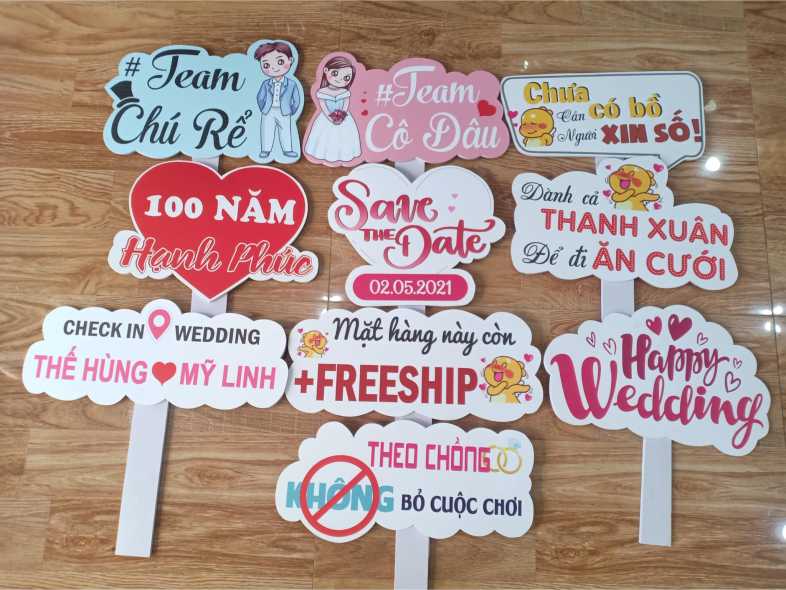 In hashtag đám cưới