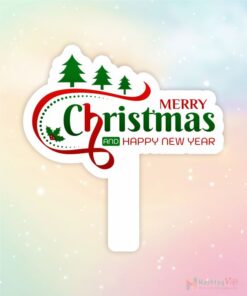 Hashtag merry christmas and happy new year