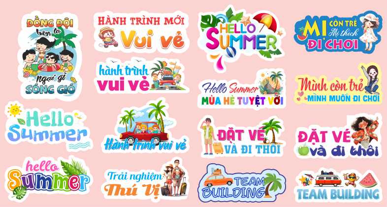 In hashtag du lịch