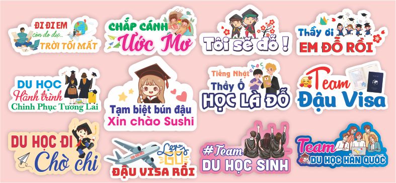 Làm hashtag du học