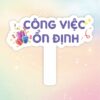 Hashtag cầm tay công việc ổn định