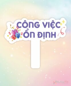 Hashtag cầm tay công việc ổn định
