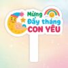 Hashtag cầm tay mừng đầy tháng con yêu