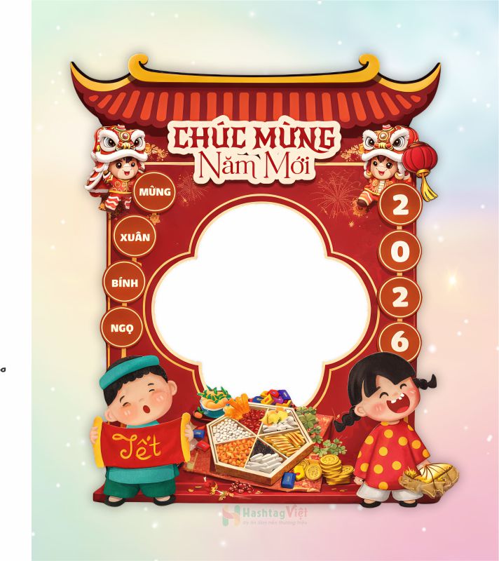 Khung check in Tết