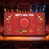 Backdrop Tết Happy New Year