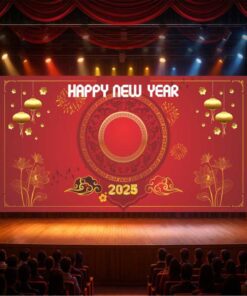 Backdrop Tết Happy New Year