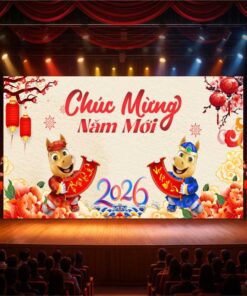 Backdrop Chúc Mừng Năm Mới