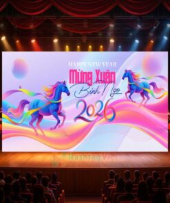 Backdrop chúc mừng năm mới 2026