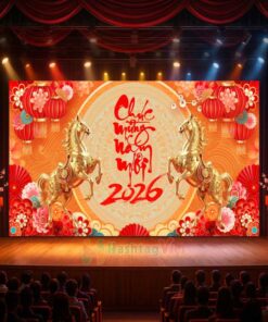 Backdrop chúc mừng năm mới 2026
