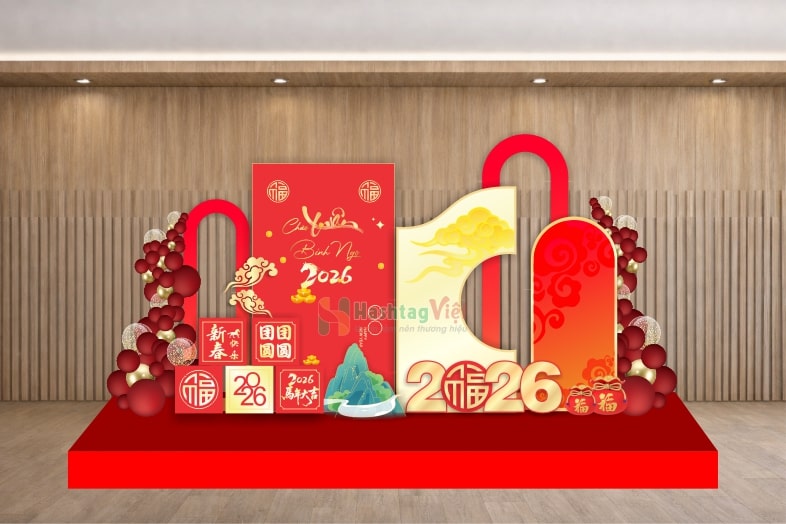Khung check in Tết công ty