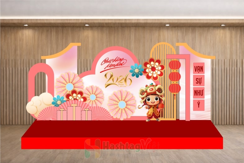 Backdrop Tết chụp hình