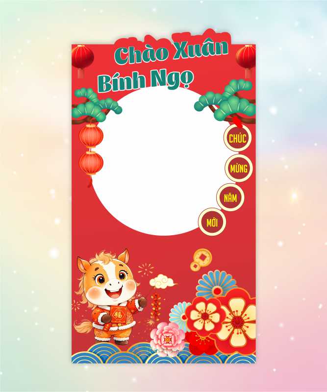 Khung check in tết
