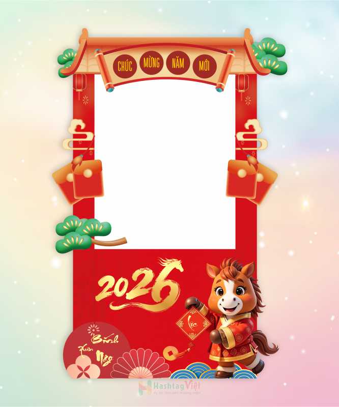 Khung check in tết
