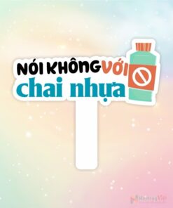 Hashtag cầm tay nói không với chai nhựa