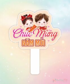 Hashtag cầm tay chúc mừng năm mới