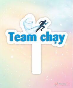 Hashtag cầm tay team đi bộ
