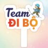 Hashtag cầm tay team đi bộ