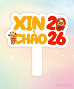 Hashtag cầm tay Chào Xuân 2026