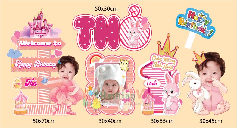 Chibi sinh nhật bé gái