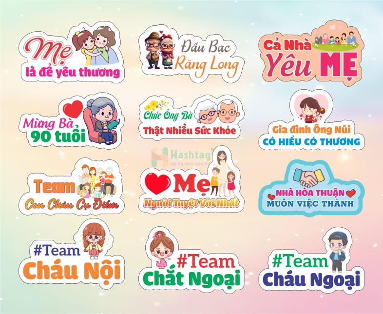 Hashtag gia đình