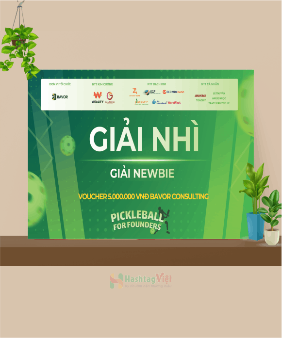 Bảng trao giải thưởng Pickleball