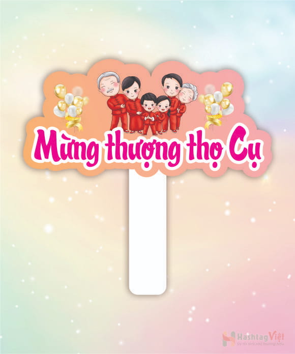 Hashtag mừng thọ ông