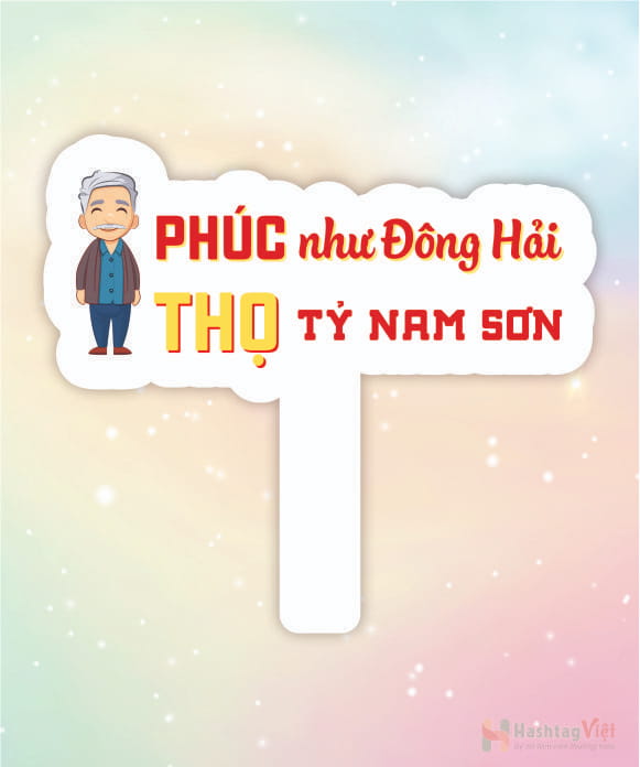 Hashtag mừng thọ