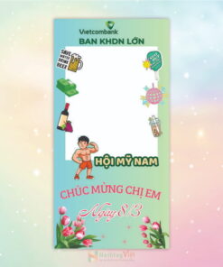 Khung check in ngày 8-3 công ty IRMD Family