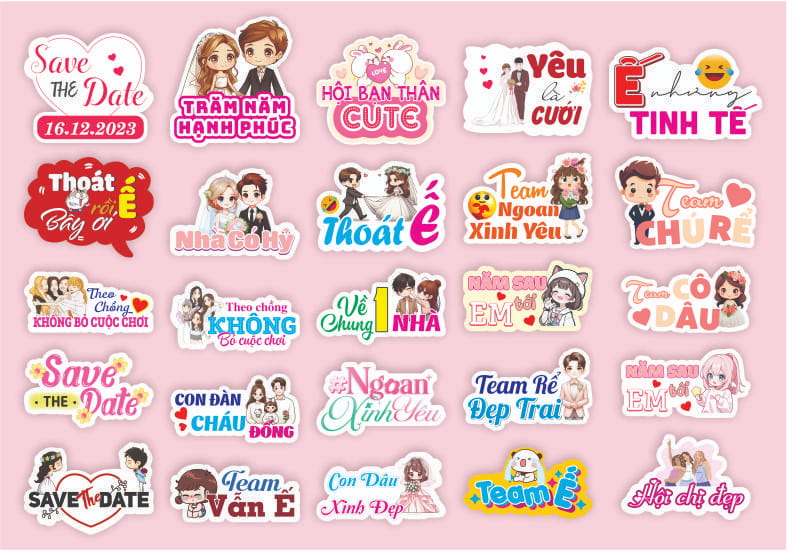 Mẫu hashtag đám cưới đẹp