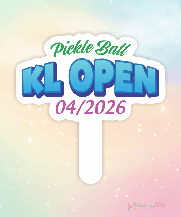 Hashtag cầm tay pickle ball