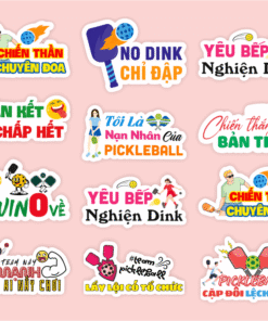 Hashtag cầm tay pickleball