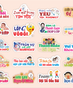 Bộ hashtag cầm tay họp lớp ấn tượng nhất