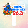 Hashtag cầm tay tháng thanh niên