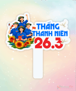 Hashtag cầm tay tháng thanh niên
