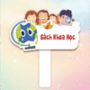 Hashtag cầm tay thư viện sách