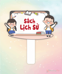 Hashtag cầm tay thư viện sách