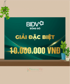 Bảng trao thưởng ngân hàng BIDV
