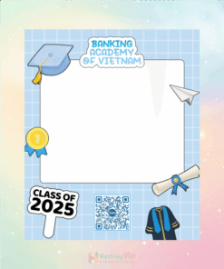 Khung check in tốt nghiệp đại học Ngân Hàng