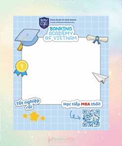 Khung check in tốt nghiệp đại học Ngân Hàng