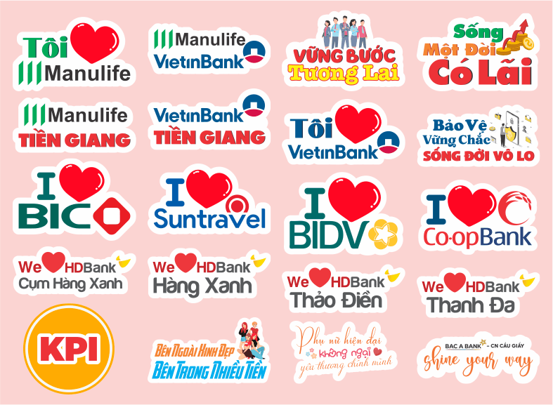 Hashtag cầm tay Ngân Hàng đẹp
