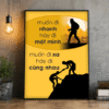 Tranh Văn Phòng Muốn Đi Xa Hãy Đi Cùng Nhau