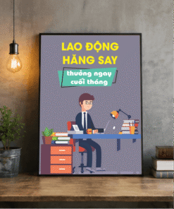 Tranh Văn Phòng Lao Động Hăng Say Thưởng Ngay Cuối Tháng