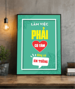 Tranh Văn Phòng Làm Việc Phải Có Tâm